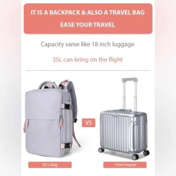 Sz 42*32cm Men Women Laptop Backpack lightweight travel Bag fit for business - Picture 7 of 10